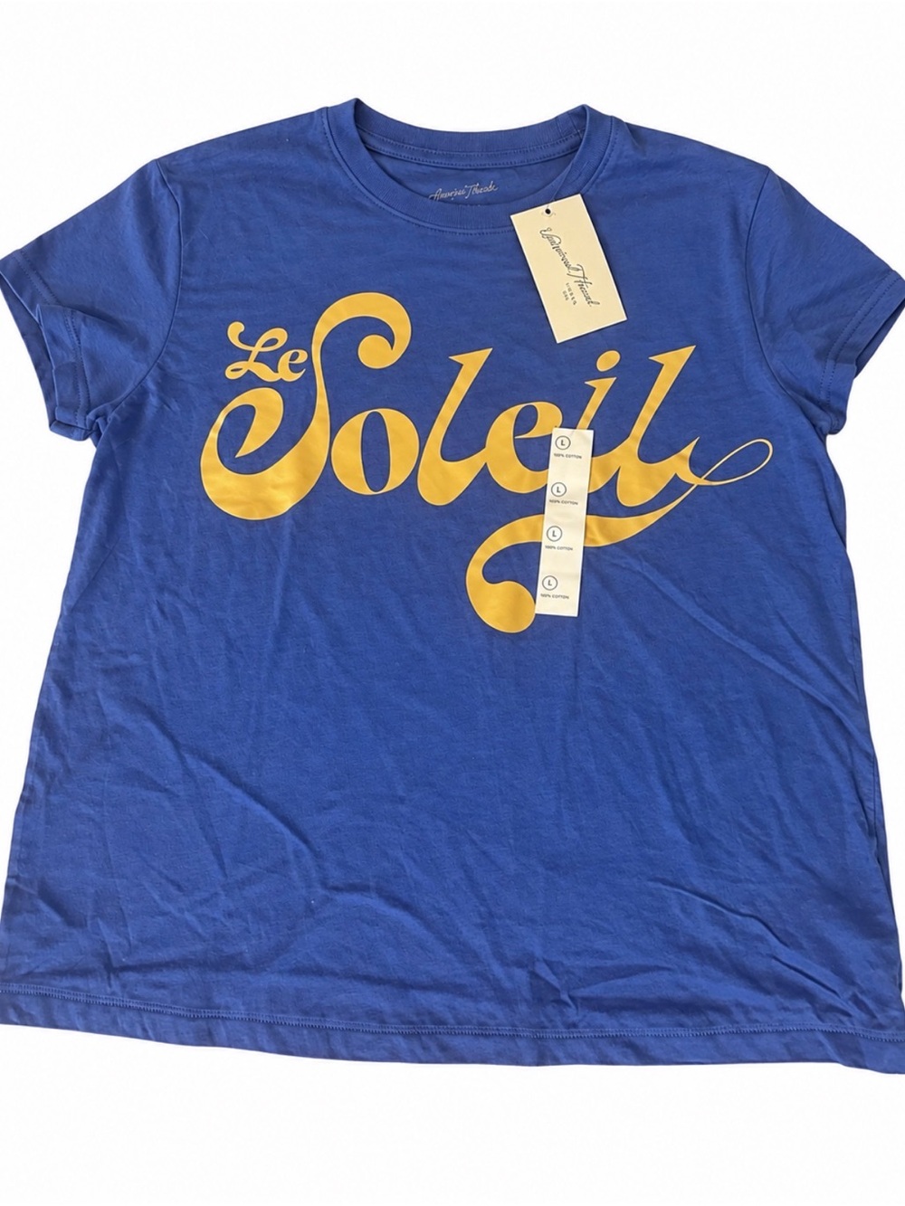 Le Soleil Graphic Tee - Blue and Yellow -